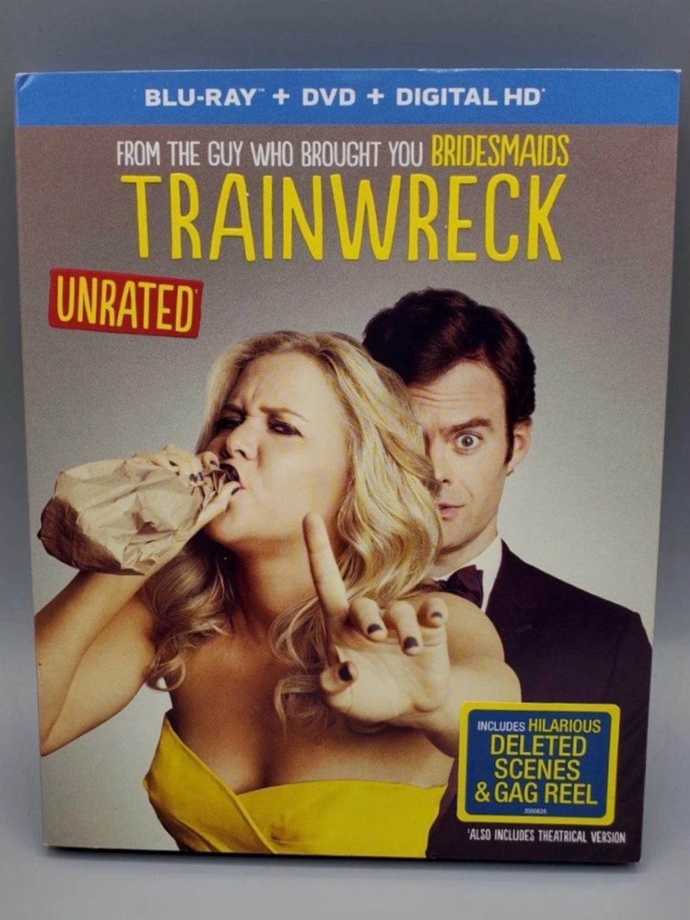 Trainwreck Unrated Blu-Ray/DVD/Digital HD + Deleted Scenes Factory Sealed NIB